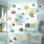 AY618 multicolour fish bathroom Wall Sticker JAAMSO ROYALS - Image 4