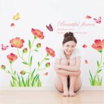 BEST OF BEST Beautiful Flower Grass Butterfly Wall Sticker XL8163 - Image 2