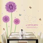 Ketsicart Flower Butterfly Print Adhesive Wall Sticker Decal Wallpaper   size 90 x 60cm  am9022 - Image 2