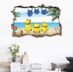 Wall Sticker Minions Poster Wall Decoration Door Sticker Home Decoration Wall Art Gift - Image 2