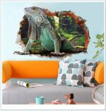 3D Smashed Wall Lizard Creeper Animal Wall Sticker for Home Children Nursery Room Decal size 50x70 xh7231 - Image 3