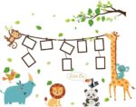 Cartoon Animal Style Photo Frame Children Bedroom Decorative Wall Stickers SK9206 Size:60x90cm - Image 4