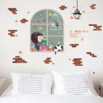 Sk9217 Best Creative Wall Stickers DIY Height Decals Murals Wallpaper Environmentally Removable Wall Art - Image 3
