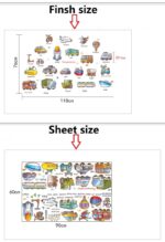 Amaonm Removable Kids Room Wall Stickers Murals Transportation and Name Wall Decals DIY Bus Train Rocket Truck Wall Decor for Baby Children Bedroom Boy and Girl Nursery Room Classroom Living Room size 60x90  hm92024 - Image 4
