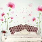 Sk9028 Romantic Pink Blossoms Wall Sticker - Image 2