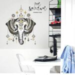 Sk7168 Elephant Wall Decals Bedroom Indian Yoga Vinyl Decal Sticker Boho Decor - Image 3