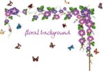 Sk9041 Morning Glory Vine Wall Sticker - Image 2