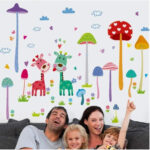 Wall Art Sticker, Wall Art Sticker, Children's Room, Nursery, Classroom Background, Wall Decoration, Children's Sticker, Removable Wall Sticker, size 50x70 xh1455c - Image 6