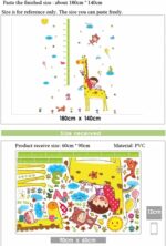 Rjjrr Cartoon Giraffe Height Ruler Wall Sticker Xl8203 - Image 6