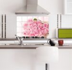 ACEFAST INC 6090CM Kitchen Oil Proof Waterproof Decal Wall Stickers Pink Rose Decal(A7) - Image 2