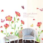 BEST OF BEST Beautiful Flower Grass Butterfly Wall Sticker XL8163 - Image 4