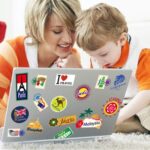 Backpack Suitcase World Travel Country City Decoration Wall Stickers size 50x70 mj7004 - Image 2