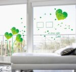 Love Grass Leaf Wall Sticker Green Heart, Photo Frame, Bedroom, Living Room, Wall Decor, Decals size 50x70 ay7176c - Image 5