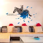 Zebra Love Wall Sticker DLX1127 - Image 2