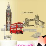 London Tower Bridge Street Bus Removable Wall Sticker  CC6911 - Image 2