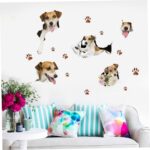 OSALADI Dog Wall Sticker Vinyl Removable Art for Living Home Decoration Wall Decals Wallpaper size 50x70 sk7117 - Image 3