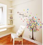 Butterfly Tree Home Decor adesivo de parede art stickers 3D DIY wallpaper decoration for kids room wall decals Hm92007 - Image 3