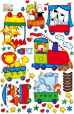 Cute Animal Train Wall Sticker Decal Vinyl Art kids Baby nursery Room Cartoon Decor Home Decor - Image 5