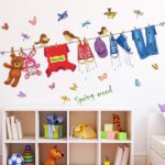 Pegatinas de pared perchero jardín de infantes aula dormitorio de dibujos animados sofá fondo pared decoración de la habitación de los niños abc1063 - Image 4