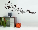 Jm8342 Black Butterflies Vinyl Wall Sticker Home Decal Paper Removable Living Dining Bedroom Kitchen Art Picture Murals DIY Stick Girls Boys Baby Nursery - Image 3