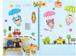 docooler Cartoon Cute Parachute Height Scale Measurement DIY Wall Wallpaper Stickers Art Decor Mural Kid's Child Room Decal size (70x50cm) xy8101 - Image 3