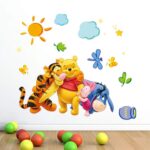 Tc1068 Winnie The Pooh Friends Wall Stickers for Kids Rooms Decorative Sticker Adesivo De Parede Removable PVC Wall Decal - Image 4