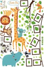 Cartoon Animal Style Photo Frame Children Bedroom Decorative Wall Stickers SK9206 Size:60x90cm - Image 6