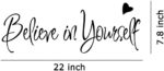 Believe In Yourself Wall Stickers Inspirational Home Decor Creative Inspiring Quote Wall Decal Adesivo De Parede Vinyl Decals - Image 6
