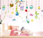 Wall Stickers, Butterfly and Tree Design, Home Decor, PVC, Home Decor, size 50x70 xh3721c - Image 3