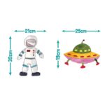 Stickerscape Outer Space Wall Sticker Pack | Perfect for a Creating a Space Themed Bedroom | Space Wall Stickers | Easy to Apply, Cleanly Removable xp8026 Size: 30x25 - Image 3