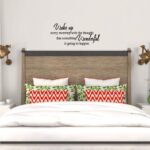 KYSUN Wake Up Every Morning with The Thought That Something Wonderful is Going to Happen Vinyl Wall Decal Inspirational Quotes Home Décor - Image 4