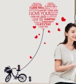Love Letter - Wall Decals Stickers Appliques Home Decor ay7132 - Image 3