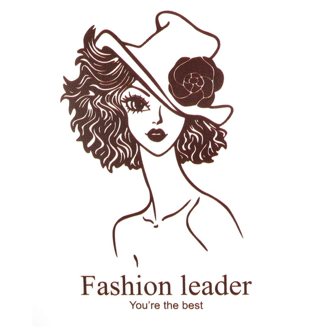 61Eg59MefpL._SL1100_86c98881-0a49-4f1a-845e-e076a200c122 STORE99® Fashion Leader Lady Print Living Room Removable Wall Sticke - Image 1