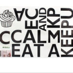 Generic English Sentences Cake Pattern Household Removable Wall Sticker Wallpaper Decor size 60x90   df5207 - Image 2