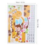 PVC Children Height Growth Chart Measure Wall Sticker Kids Room Decor Animal Decal Xh778 - Image 3