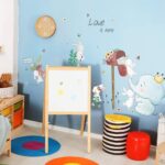 Elephant & Rabbits Nursery Wall Stickers size 50x70 sk7185 - Image 3