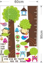 WINOMO Cartoon Kids Height Measure Ruler Nursery Growth Chart Wall Stickers Murals size 60x90  zy003 - Image 3
