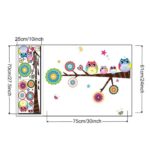 Decals Design 'Lovely Star Owl Family' Wall Sticker (PVC Vinyl, 25 cm x 70 cm), Multicolour - Image 7