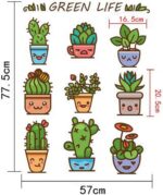 Removable PVC Wall Stickers Cute Emoji Pot Home Decor for Baby Boy Girl Kids Bedroom Kitchen  size 50x70 sk7115 - Image 6