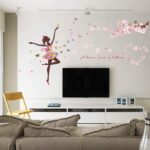 DIY Butterfly Wall Sticker Fairy Flower Girl Wall Decal Vinyl DIY Wall Art Mural Sticker for Kids Room Bedroom Living Room Decoration (Butterflies Girl) size 60x90 hm92005 - Image 3