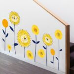 Cartoon sun flower wall Sticker Xh9292 - Image 2