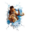 XL8123 EasiTool 3D Wall Stickers Ice Age Room Decals Waterproof Dimensional Decor Home Decor Bedroom Sticker - Image 3