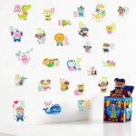 Cartoon Animal Alphabet Study Wall Stickers Abc 1054