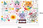 growth chart for kids,Kitten height wall sticker, children's room Sk9152 - Image 4