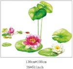 Vinyl Water Lily Flower Wall Sticker - Image 6