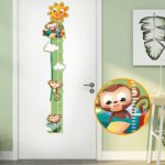 HM74011 Height Chart for Kids, Kids Height Growth Chart, Baby Growth Chart, Ruler Wall Decor for Kids, Baby Height Growth Chart Wall, for Bedroom Nursery - Image 5