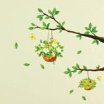 Home Centre Corsica - Green PVC Tree Detailed Wall Decal - 50x70cm, Standard - Image 6