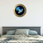 Wall Art Sticker Nautical Submarine Window Ocean World Jellyfish VC Wall Decal Wallpaper for Baby Kids Bedroom Living Room