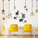 Modern creative wall stickers Living room Bedroom sofa restaurant background wall decoration stickers fashion creative wall stickers personalized wallpaper, pendant lamp photo Frame wall Xh5312c - Image 2