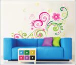 New 2024 Lp Xy8006 DIY Wall Sticker, Stickers Living Room Bedroom Sofa Backdrop Fantasy Flower Wall Stickers Decal Decoration Products Accessories - Image 4